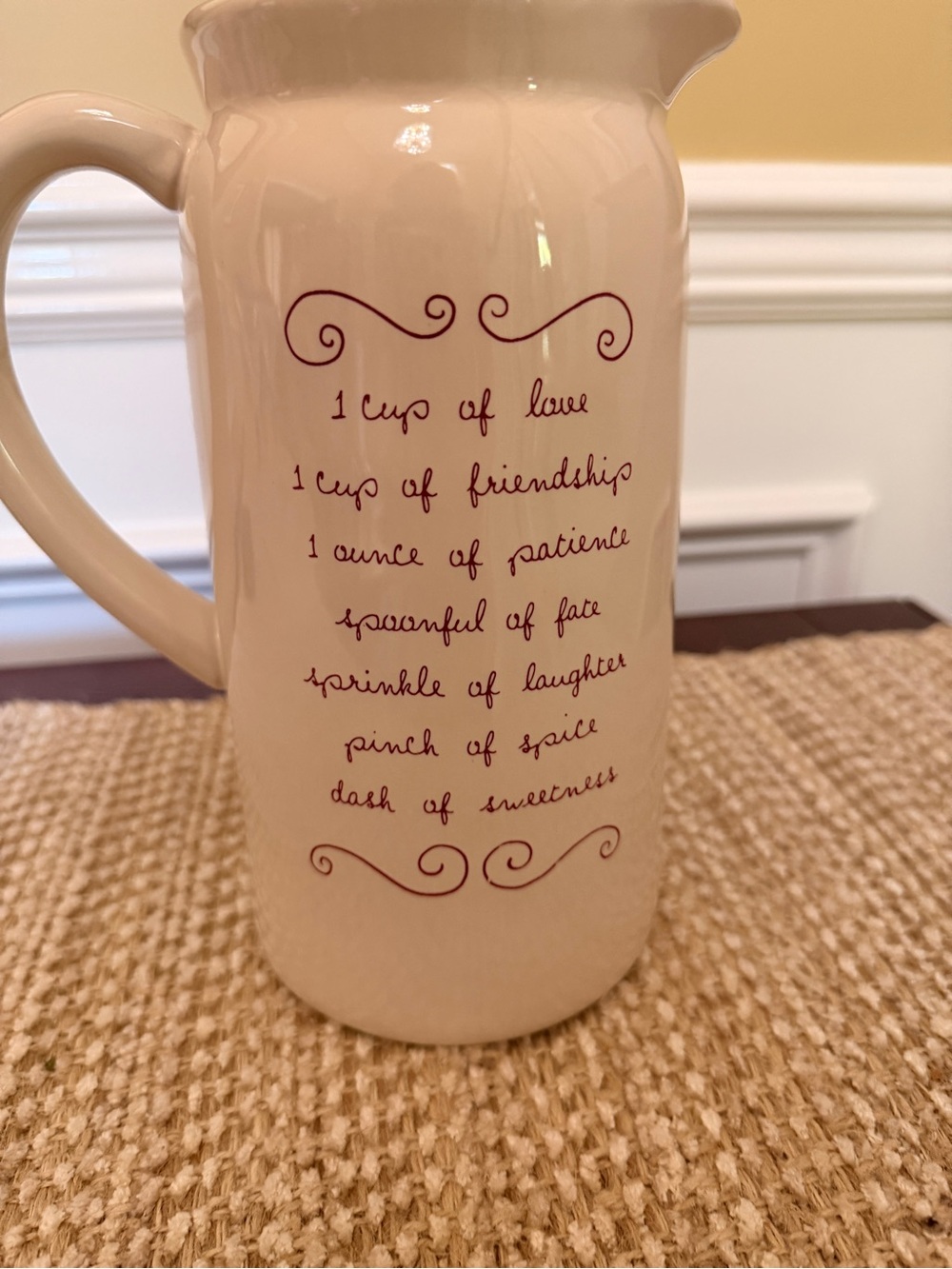 NWT Rae Dunn LOVE POTION pitcher - Picture 3 of 4